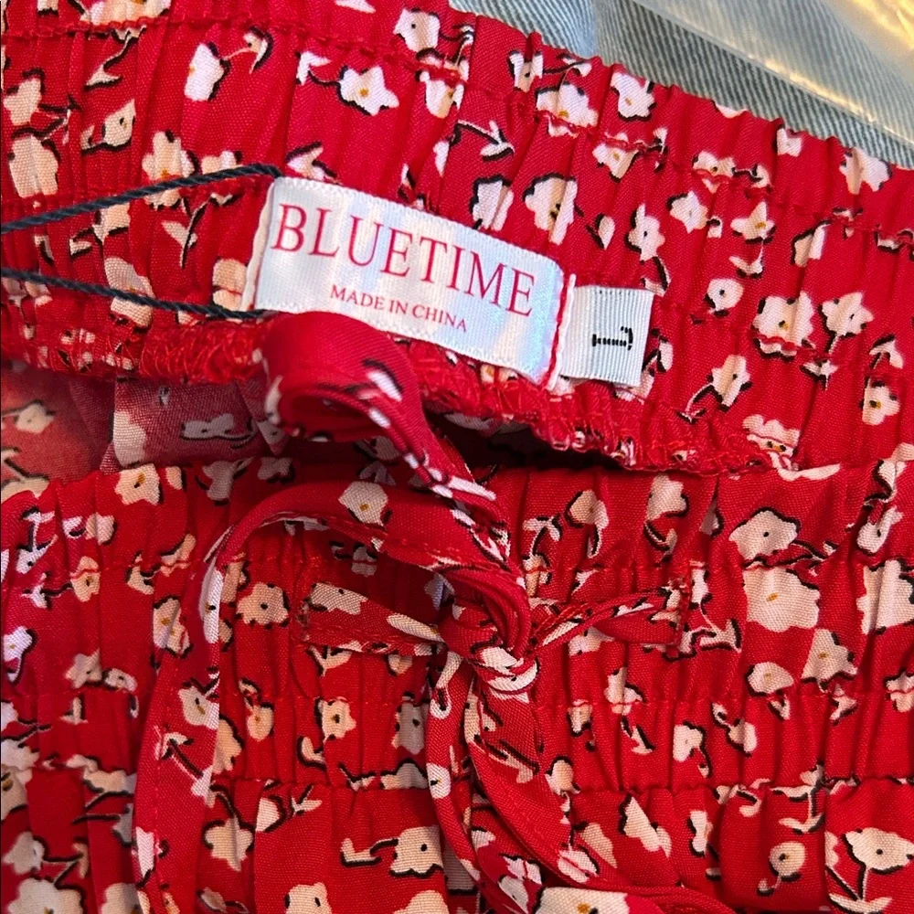 Floral Red Maxi Skirt - Picture 6 of 6